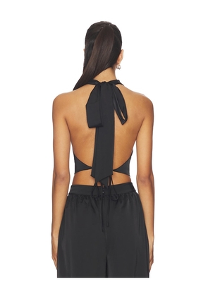 ALL THE WAYS Calianna Halter Top in Black. Size XS. Also in M.