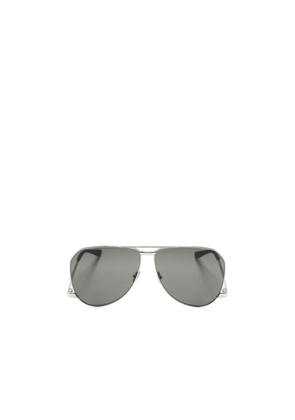 Saint Laurent Silver Metal Sunglasses