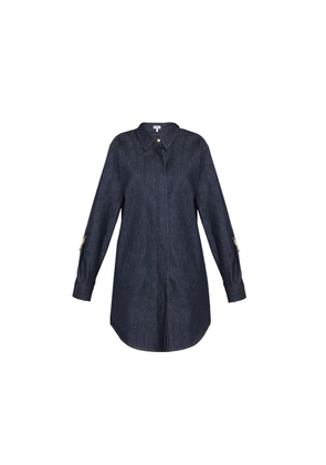 Loewe Blue Cotton Casual Dress - 42