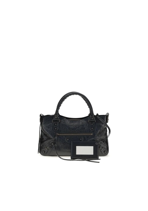 Balenciaga Black Lamb Ovis Aries Aries Shoulder Bag