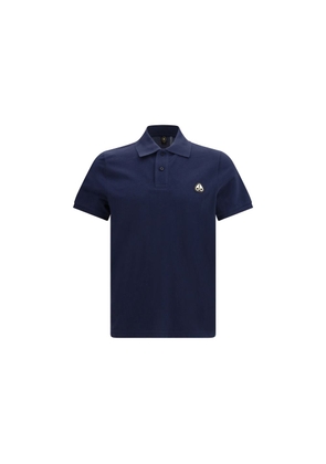 Moose Knuckles Blue Cotton Polo Shirt - L