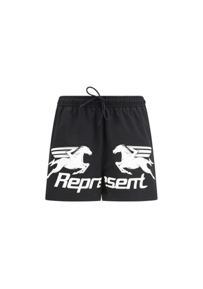 Represent Black Polyester Shorts - L