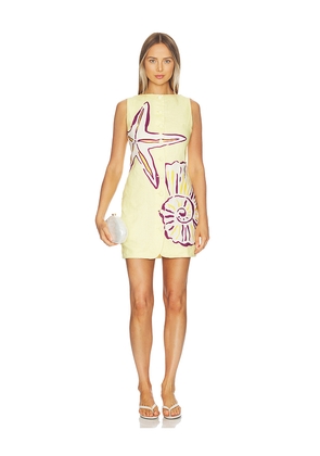 Cala de la Cruz Rhoda Dress in Lemon. Size XS. Also in S, M, L, XL.