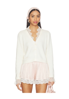 Cinq a Sept Lace Nikko Cardigan in Ivory. Size S. Also in XL.