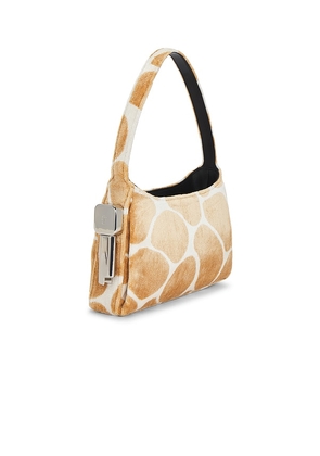 Edie Parker Burn Shoulder Bag in Nude.
