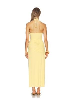Baobab Clelia Maxi Dress in Lemon. Size XS. Also in S, XL.