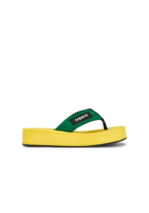 Coperni Foam Flip Flop Sandal in Yellow,Green. Size 37. Also in 36, 38, 39, 40, 41.