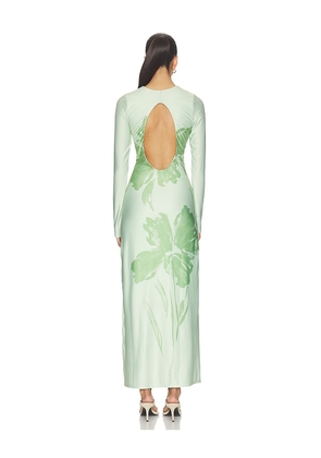 Especia Lim Puhi Long Dress in Green. Size XS. Also in S, L, XL.