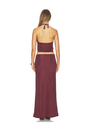 Aya Muse Kaima Top in Wine. Size XS. Also in S, M, L.