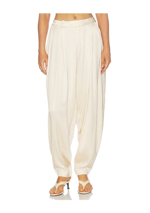 Aya Muse Lumara Trousers in Cream. Size XS. Also in S, M, L.