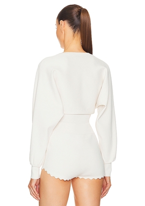Helsa Elvira Cardigan in Cream. Size M. Also in XXS, XS, S, L.