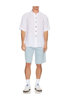 Edmmond Studios Brass Band Shirt in White. Size S. Also in L, M, XL/1X.