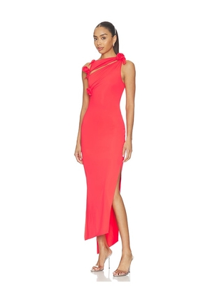 Coperni Flower Gown in Red. Size XS. Also in S.