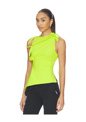Coperni Flower Top in Green. Size XS. Also in S, M, L.