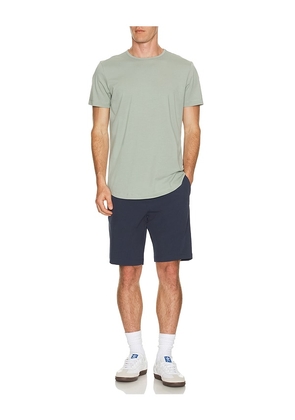 Cuts Curve Hem Tee in Slate. Size S. Also in L, XL/1X.