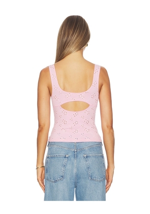 Free People Full Bloom Eyelet Cami in Pink. Size XS. Also in L, M.