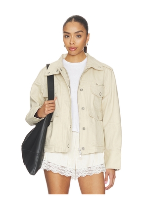 Free People x We The Free Kali Washed Jacket in Tan. Size XS. Also in S, M, L, XL.