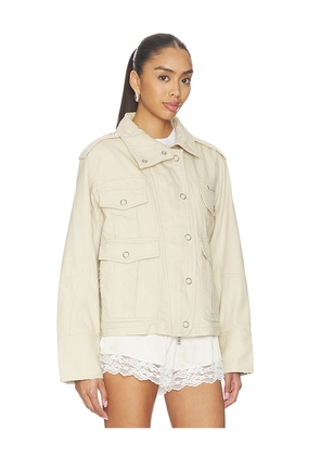 Free People x We The Free Kali Washed Jacket in Tan. Size XS. Also in S, M, L, XL.