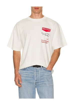 Los Sundays The Hold Fast Tee in Beige. Size M. Also in L, S, XL/1X.