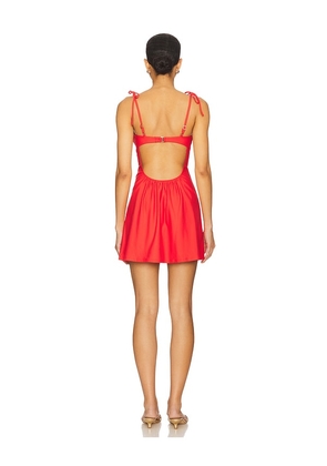 Montce Petal Short Slip Dress in Red. Size XL. Also in M.