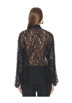 L'AGENCE Rhett Oversized Blouse in Black. Size M. Also in XS, S.