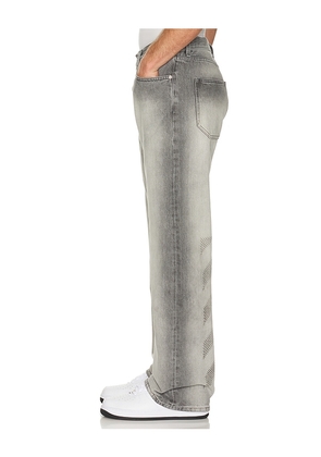 OFF-WHITE Slim Relax Jeans in Grey. Size 32. Also in 30, 31, 33, 34, 36, 38.
