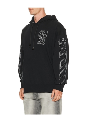 OFF-WHITE Double Arrow Skate Hoodie in Black. Size M. Also in S, L, XL/1X.