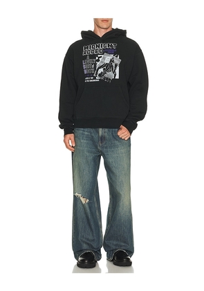 Midnight Rodeo American Exxtasy Hoodie in Black. Size S. Also in L, M, XL/1X, XXL/2X.