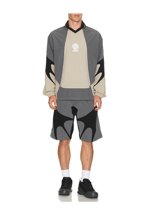 Metalwood Studio Machine Short in Grey. Size 32. Also in 30, 34, 36.