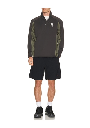 Metalwood Studio Trophy Quarter Zip Pullover in Grey. Size S. Also in M, L, XL/1X.