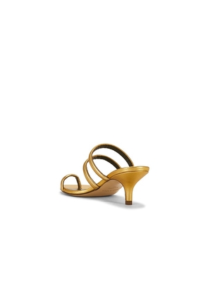 Maria Luca Modia Sandal in Metallic Gold. Size 36. Also in 36.5, 37, 37.5, 38, 38.5, 40.