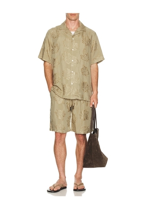 OAS Palmoza Rocco Shirt in Brown. Size S. Also in L, M, XL/1X.