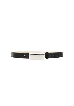 L'AGENCE Marlowe Leather Belt in Black. Size XS. Also in S, M, L.