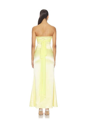 MORE TO COME Renata Strapless Gown in Yellow. Size XXS. Also in XS, S, M.