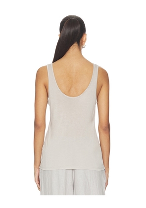 L'AGENCE Celia Scoop Neck Tank in Grey. Size XXS. Also in XS, S, M.