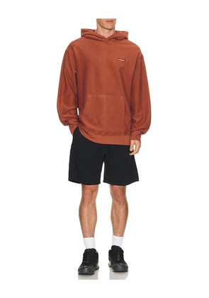 Legends Fairfax Reverse Terry Hoodie in Brick. Size S. Also in M, L, XL/1X.