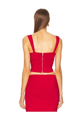 Runaway The Label Terrie Bustier Top in Red. Size S. Also in XS, M, L, XL/1X.