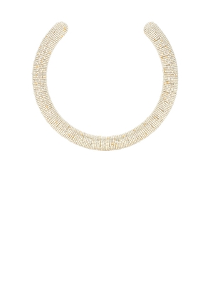 Susana Vega Corale Necklace in Metallic Silver.