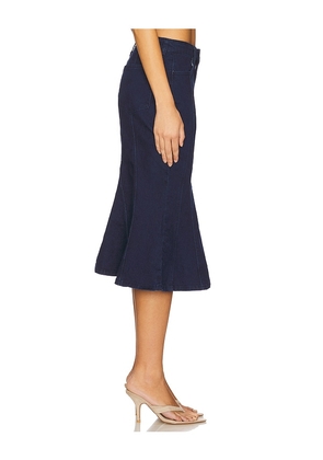 superdown Darlah Denim Midi Skirt in Blue. Size M. Also in XS.