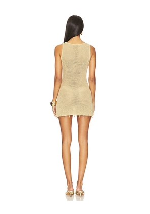 Runaway The Label Ariya Mini Dress in Metallic Gold. Size XS. Also in M, S, XL.