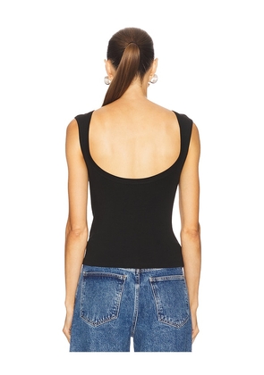 St. Agni Organic Cotton Ballerina Top in Black. Size XS. Also in S, XL.