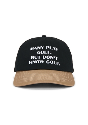 Students Golf Clueless Strap Back Hat in Black.