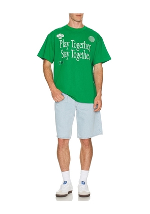 Students Golf Stay Together Tee in Green. Size S. Also in M, L, XL/1X.