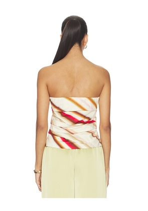 SOVERE Cyrus Top in Beige,Red. Size XS. Also in XL.
