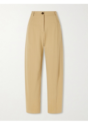 BLAZÉ Milano - Embellished Paneled Twill Tapered Pants - Neutrals - 00,0,1,2,3,4