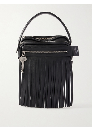 Acne Studios - Camero Fringe Leather Shoulder Bag - Black - One size