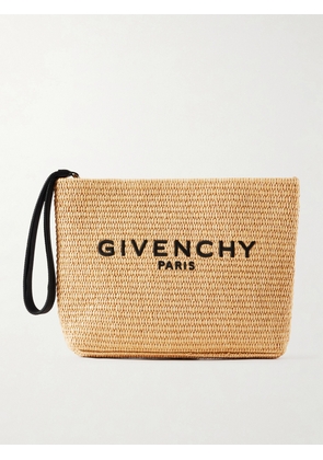 Givenchy - Logo Raffia Clutch - Neutrals - One size