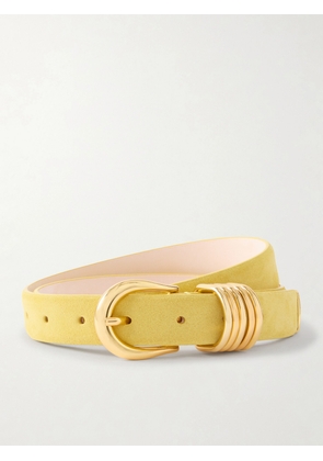 Déhanche - 2.5 Cm Hollyhock Suede Belt - Yellow - x small,small,medium,large,x large