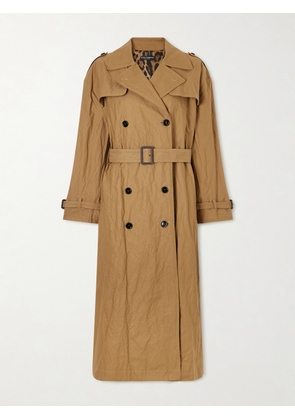 Dolce & Gabbana - Double-breasted Cotton-blend Canvas Trench Coat - Neutrals - IT36,IT38,IT40,IT42,IT44