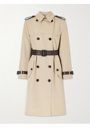 Burberry - Foxfield Silk And Cotton-blend Trench Coat - Neutrals - UK 4,UK 6,UK 8,UK 10,UK 12